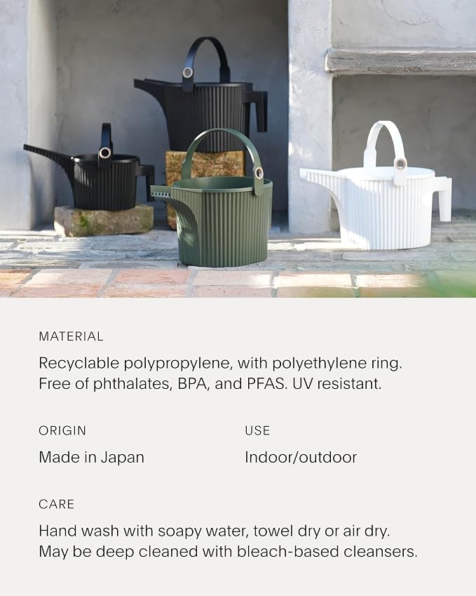 Hachiman Large Watering Can - 5 L Plant Watering Can - Hands-Free Filling - 15" - Image 6