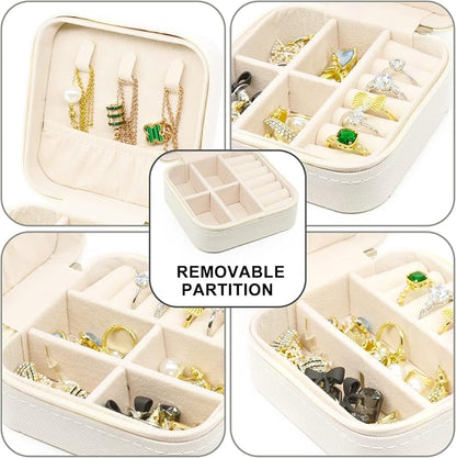 KEINE MARKE Small Jewelry Box, Travel Portable Jewelry Case - Image 6
