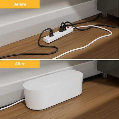 D-Line Cable Management Box, Power Strip Holder, Floor Outlet Hiders, Desk Cord - Image 6