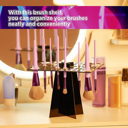 72 Holes Acrylic Makeup Brush Stand - Image 6