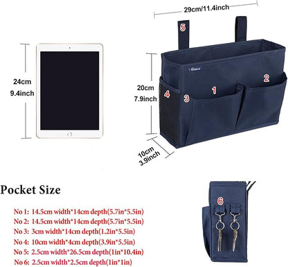 Surblue Bedside Caddy Hanging Organizer Storage Bag Pocket - Image 6