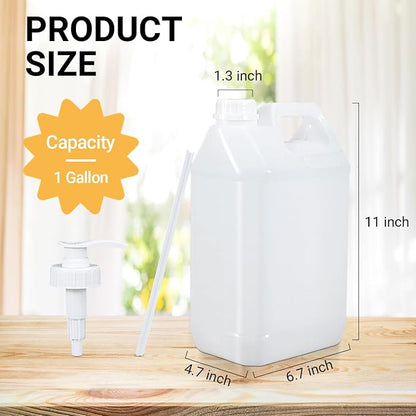 1 Gallon Plastic F-Style Jug Reusable Food-Safe, Heavy-Duty HDPE Containers - Image 5