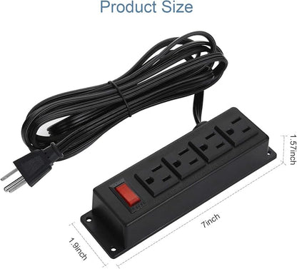 Wall Mount Power Outlet Strip, 4 Outlet Mountable Power Strip - Image 3