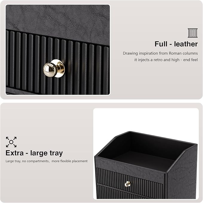 Make up Organizers for Vanity, Leather Makeup organizer for Vanity, Large - Image 5