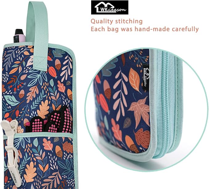 WK IEASON Hair Flat Iron Case Holder Canvas Bag Heat Resistant Curling Iron - Image 5