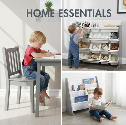 Humble Crew 3-in-1 Kids Bookshelf and Toy Storage Organizer, Bookcase - Image 7