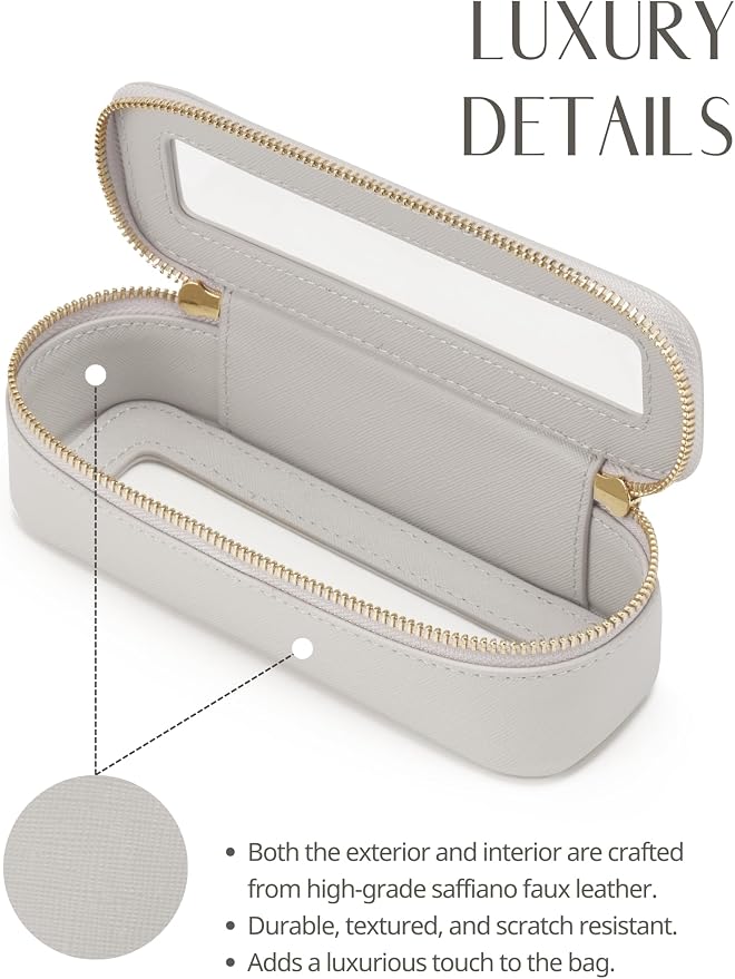 Popvibe Clear Makeup Bag Travel Cosmetic Case Transparent Toiletry Bag - Image 6