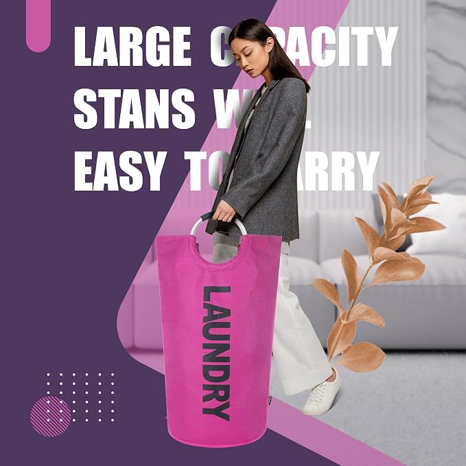 Caroeas 95L Pro Large Laundry Basket, Waterproof Laundry Hamper, Laundry Bag - Image 3