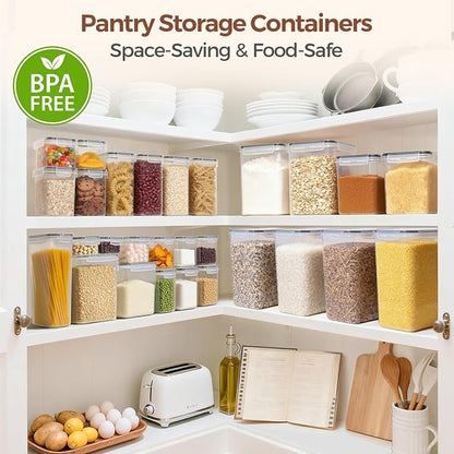 ComSaf Rice Container Set of 2, Large Airtight Food Storage Containers - Image 6