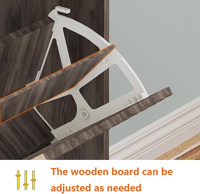 Shoe Cabinet Storage, Modern Freestanding Organizer - Image 4