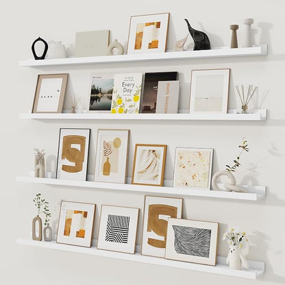 Fun Memories Picture Ledge Shelf, 48 Inch Picture Shelves by FunMemories
