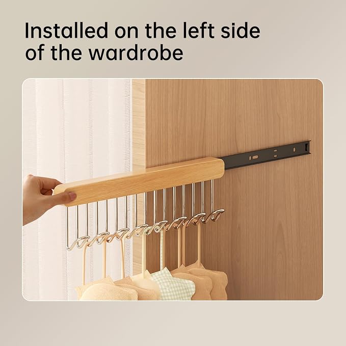 16.2 inch valet rods for closets, extendable and pull-out wardrobe pole for - Image 5