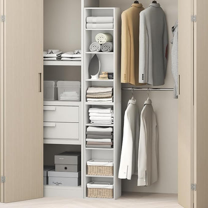 Furinno PASIR 8-Tier Closet Organizers and Storage, Open Shelf, Storage by Furinno-FitsYourSpaceFitsYourBudget