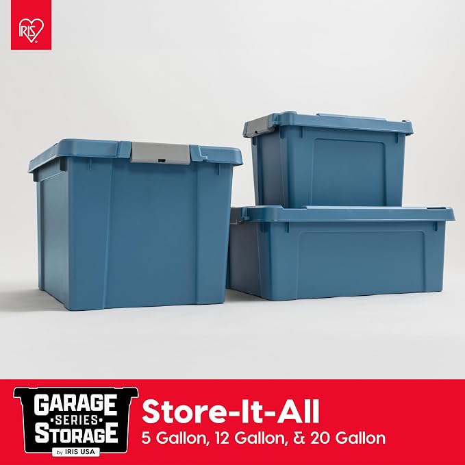 IRIS USA 5 Gallon Eco-Friendly Lockable Storage Bins - Image 3