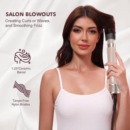 Dual Voltage StyleVibe 6-in-1 Air Styler, Hair Dryer & Blow Dryer Brush - Image 7