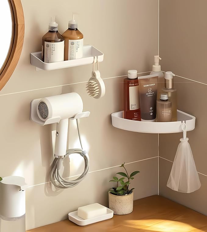Universal Hair Dryer Holder, Blow Dryer Hanger Wall Mount - Image 5