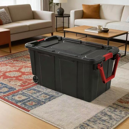 40-gallon wheeled plastic storage boxes - Image 4