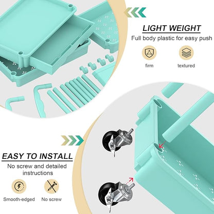 Goovilla 4 Tier Rolling Utility Cart Organizer - Image 3
