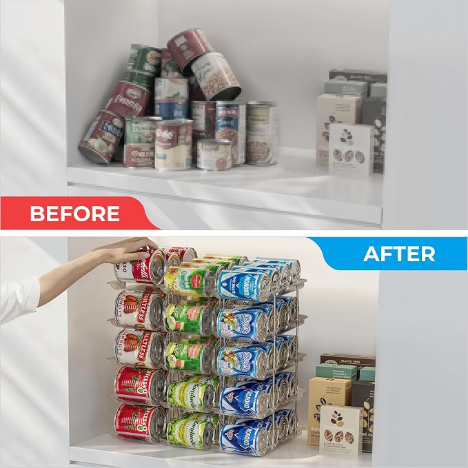 Stackable 5 Tiers Can Organizer Pantry, Canned Food Holder - Image 6