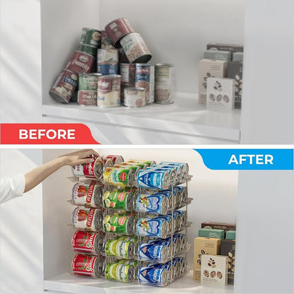 Stackable 5 Tiers Can Organizer Pantry, Canned Food Holder - Image 6