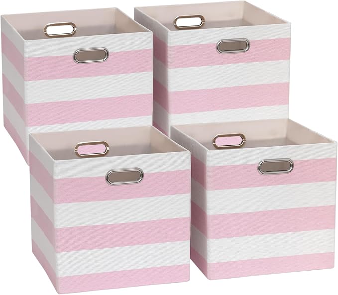 11x11 Cube Storage Bins, Collapsible Fabric Storage Cubes, Cubby Storage by ORGMASTER