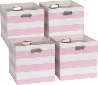 11x11 Cube Storage Bins, Collapsible Fabric Storage Cubes, Cubby Storage by ORGMASTER