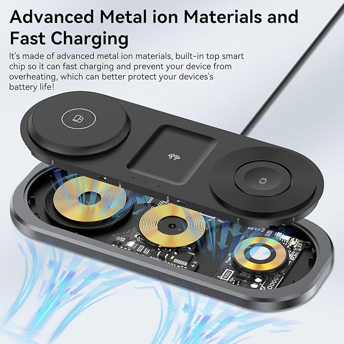 3 in 1 Fast Wireless Charger Stand - Image 7