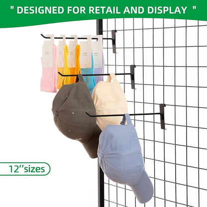 12 Inch Gridwall Hooks, Grid Panel Hanging Hooks - Image 4