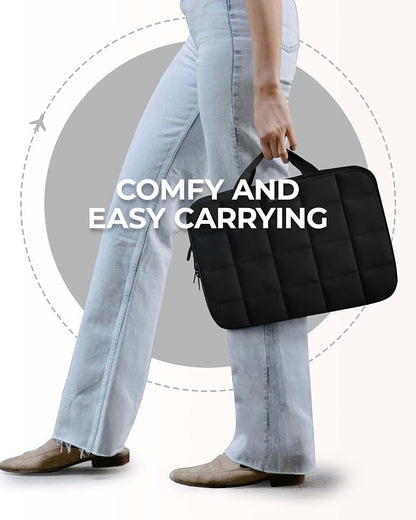 BAGSMART Laptop Case with Handle, Puffy Laptop Sleeve Bag - Image 8