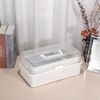 BTSKY 3-Layer Plastic Dividing Storage Box Craft Organizer - Image 3