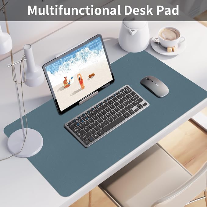 Bloss Light Blue Desk Mat 31.5x15.7, Desk Matt - Image 5