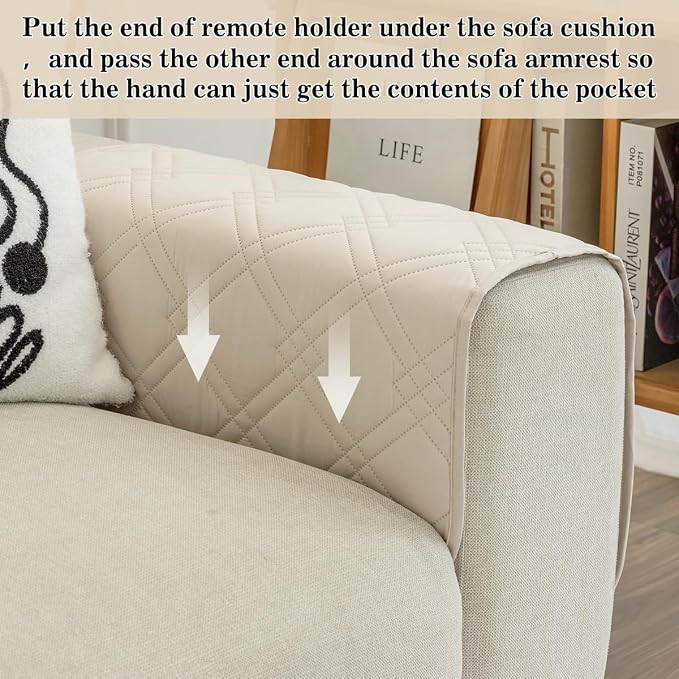 Couch Armrest Organizer Remote Control Holder Bedside Caddy - Image 3
