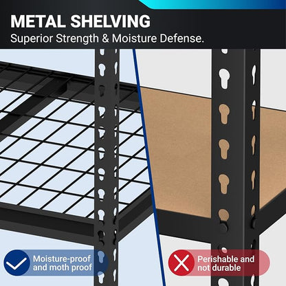 FLEXIMOUNTS Garage Shelving, Heavy Duty Shelving 2000 lbs, 5-Tier Garage - Image 3