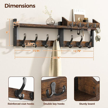 Evermagin 29" Coat Rack Wall Mount - Image 3