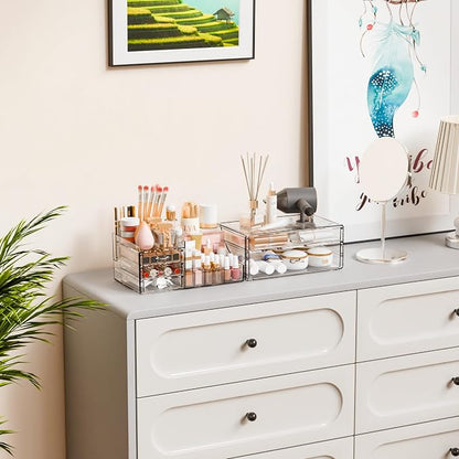 Yieach 2 Pack Clear Makeup Organizer Countertop - Image 7