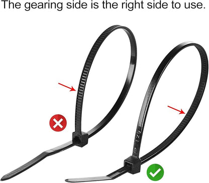 200pcs 3/4" Back-Glue Self Adhesive Black Strong Cable Zip Tie Mounts - Image 2