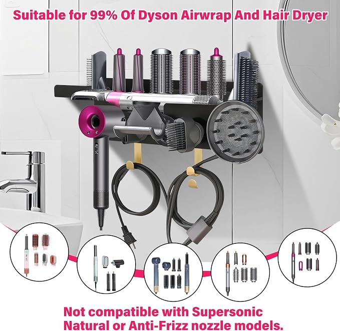 Wall Mount Hair Holder Compatible - Image 6