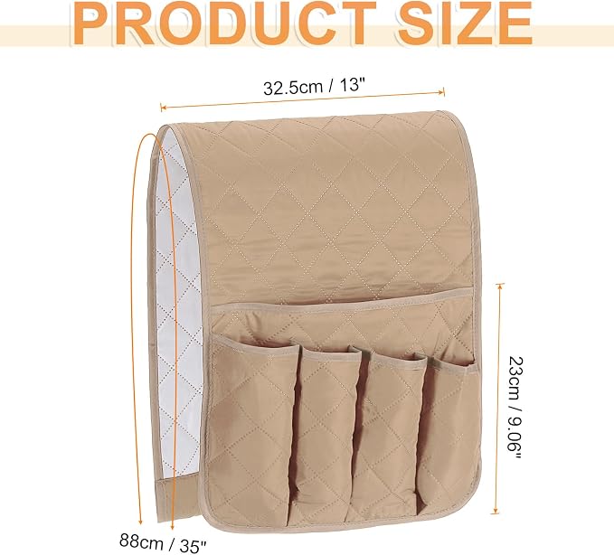 uxcell 1 Pcs Recliner Armchair Caddy, Couch Armrest Organizer - Image 2