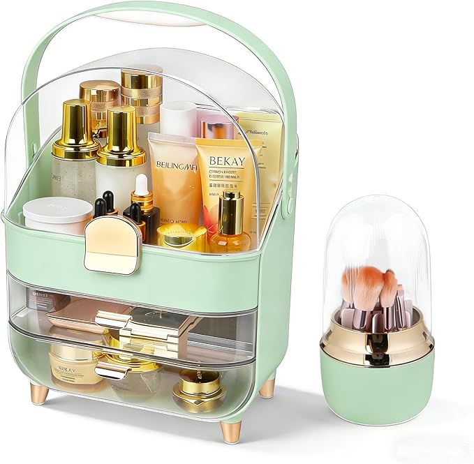 Makeup Organizer with Drawers-Cosmetic Display Case by Mikoy