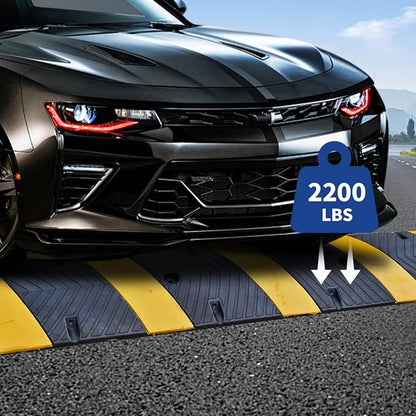 BESEA 6FEET Heavy Duty Rubber Speed Bump, Road Parking, Parking Lot - Image 4