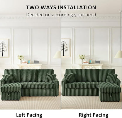 KCGKCG Sleeper Sofa Bed, 81” Pull Out Couch Bed - Image 7