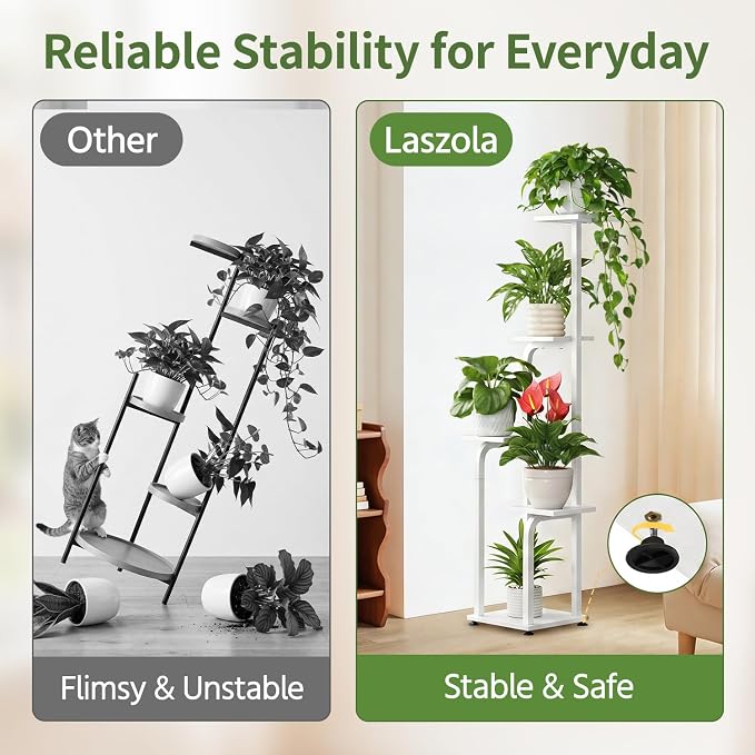 LASZOLA 5 Tiered Plant Stand Tall - Image 4