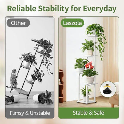 LASZOLA 5 Tiered Plant Stand Tall - Image 4