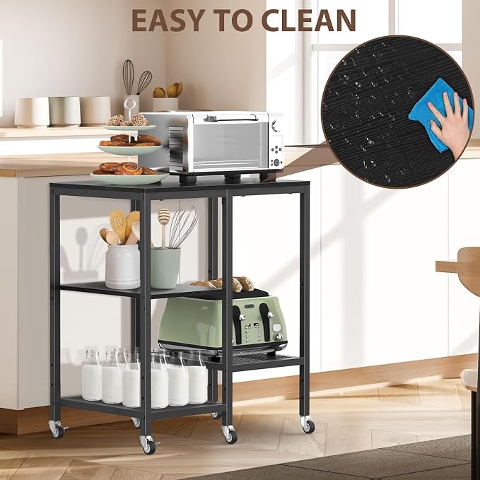 Kitchen Microwave Cart, Microwave Stand - Image 3