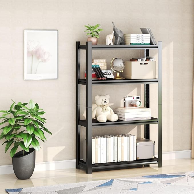 Storage Shelves, Garage Metal Shelving Unit, Adjustable, Double-Layer Column - Image 2