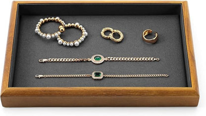 Oirlv Solid Wood Stackable Jewelry Organizer Tray Jewelry Drawer Organizer by Oirlv