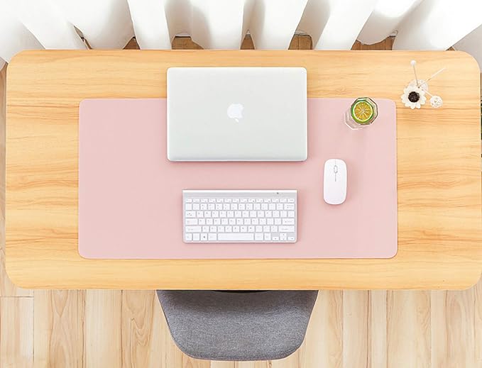 SUJAYU Dual Sided PU Leather Desk Pad, Mouse Pad, Office Desk Mat, Non-Slip - Image 7