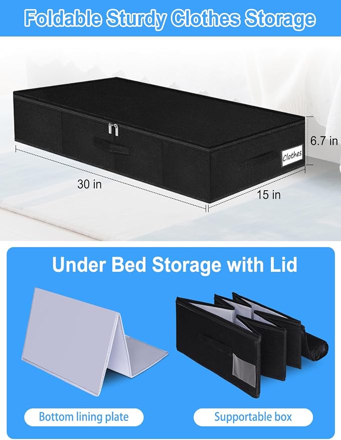 6.7-Inch Tall Under Bed Storage Bin - Image 6