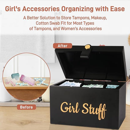 100% Solid Wood Tampon Holder Box - Image 6