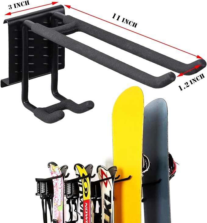 WALMANN Wall Mount Tool Organizer, Mop and Broom Holder, Garage Tools Storage - Image 7